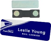 1 1/2 x 3 Name Badge w/Magnet